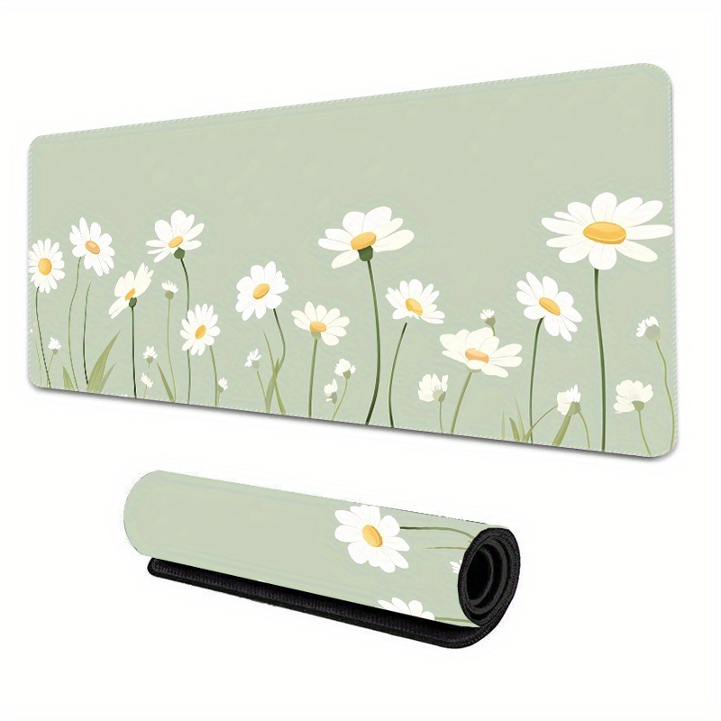 Laptop Accessories Officeworks - Groot toetsenbord groene bloem muismat voor