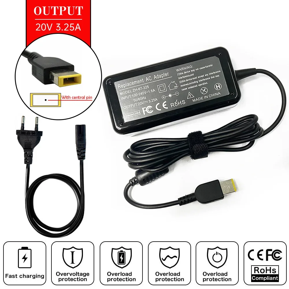 Laptop Accessories Shop - 20V 3.25A Laptop AC Adapter Oplader