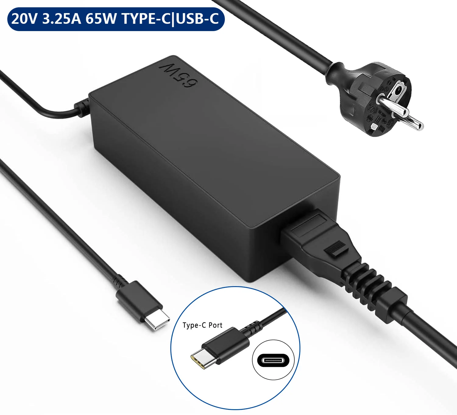 Laptop Accessories Shop - 65W 20V 3.25a TYPE-C Laptop Ac