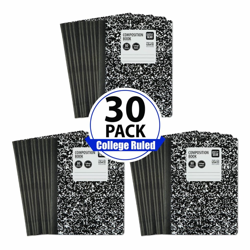 Laptop Accessories Cover - College-lijnig schrijfblok bulkverpakking 100 velletjes 30