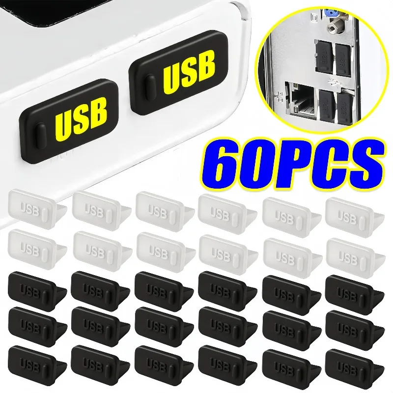 Laptop Accessories Protector - Siliconen USB-poort Stofplug Anti-stofkap Cap Protector