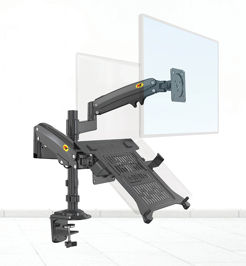 Laptop Accessories Organizer - Desktop NB H180-FP Gasveer Dual Arm