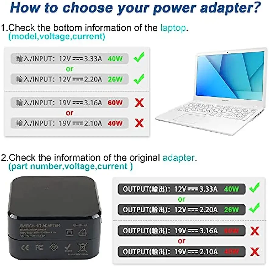 12V 3.33A Laptop Ac Adapter Op - Laptop Accessories Shop recensie en prijs