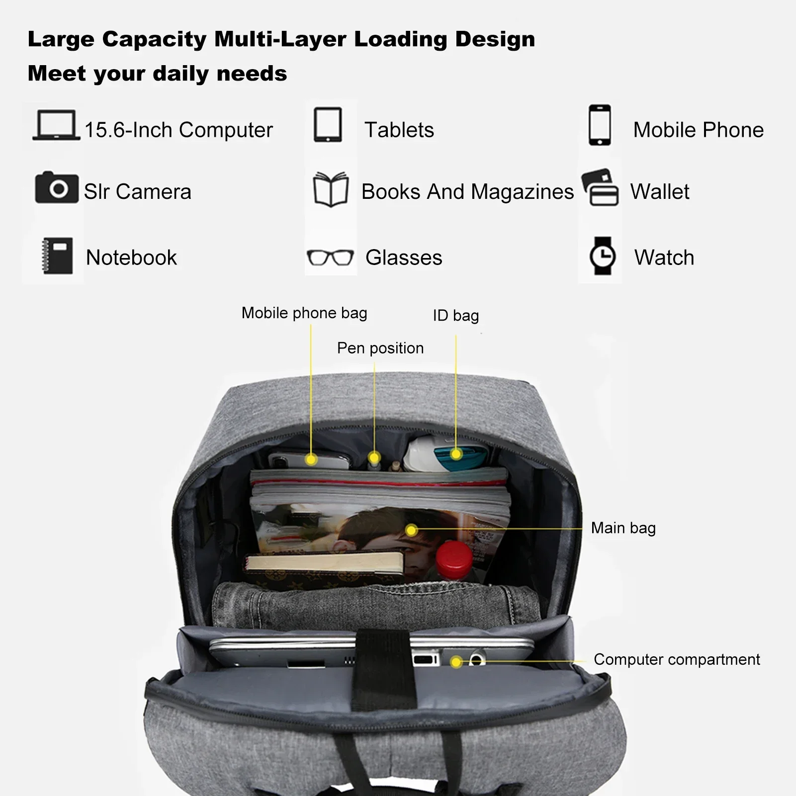 Laptoprugzak voor 17-inch lapt - Laptop Accessories Organizer recensie en prijs